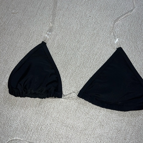 Clear Strap Triangle Thong Bikini - Picture 5 of 10